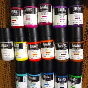 SET OF 16 (52 mL EACH) LIQUITEX ACRYLIC GOUACHE PAINT SET